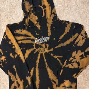 Emotionally Exhausted Tie-Dye Hoodie